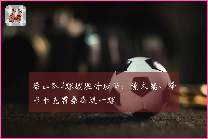 泰山队3球战胜升班马，谢文能、泽卡和克雷桑各进一球